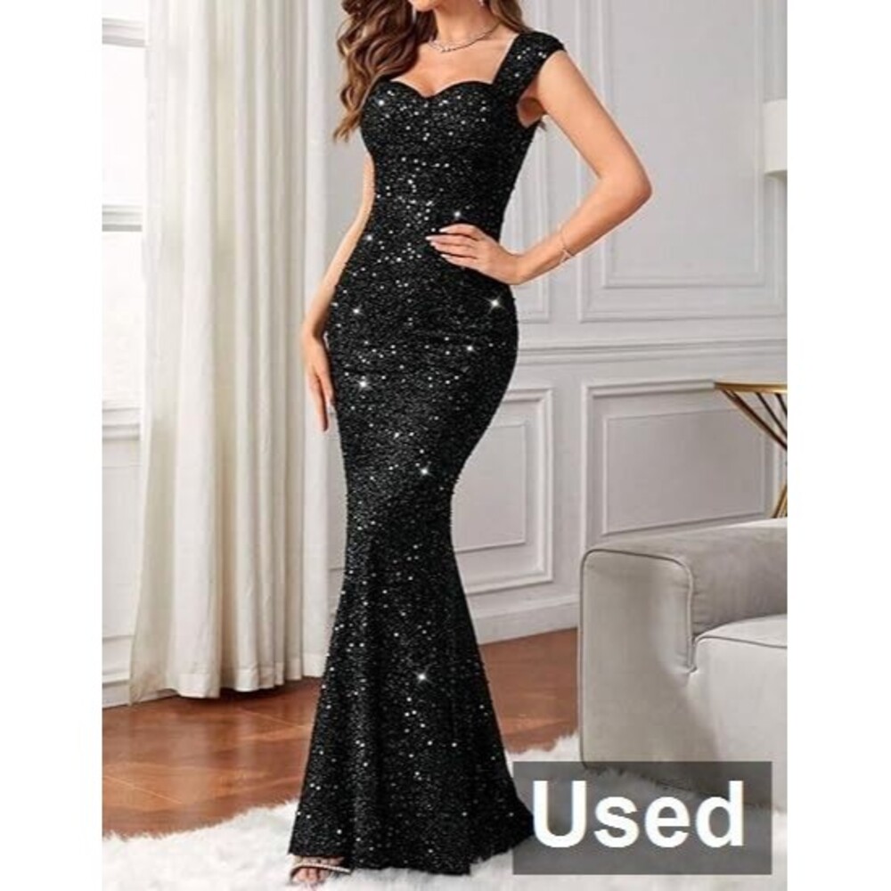 Madam Uniq Formal Fishtail, Sleeveless 1920s Gatsby Maxi Dress